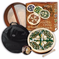 Waltons Celtic 18 Inch Bodhran Pack Includes Bag & DVD Tutor
