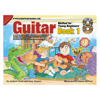 Progressive Young Beginner Guitar Book w/CD & DVD