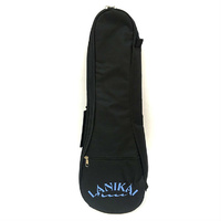 Lanikai Standard Soprano Ukulele Gig Bag in Black with Front Zipper Pocket