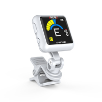 Aroma AT102WH Rechargeable Chromatic Clip-on Tuner White