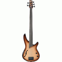 Ibanez SRH505FNNF 5-String Electric Bass Guitar in Natural Browned Burst Flat