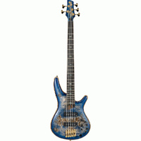 Ibanez SR2605CBB Premium Series 5-String Electric Bass Guitar in Cerulean Blue Burst