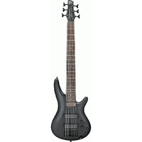 Ibanez SR306EBWK 6-String Electric Bass Guitar in Weathered Black