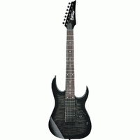 Ibanez RG7221QATKS GIO Series 7-String Electric Guitar in Transparent Black Sunburst