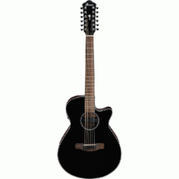 Ibanez AEG5012BKH AC/EL Guitar in Black High Gloss