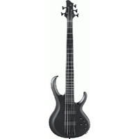 Ibanez BTB625EXBKF 5-String Electric Bass Guitar in Black Flat