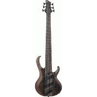 Ibanez BTB806MSTGF Multi-Scale 6-String Electric Bass Guitar in Transparent Gray Flat