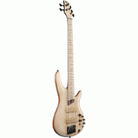 Ibanez SR5FMDX2NTL Premium Series 5-String Electric Bass Guitar in Natural Low Gloss