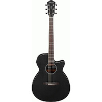 Ibanez AEG7MH WK AC/EL Guitar in Weathered Black Open Pore