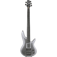 Ibanez GWB25THSWF 5-String Electric Bass Guitar in Silver Wave Burst Flat