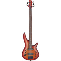 Ibanez SRD905FBTL 5-String Electric Bass Guitar in Brown Topaz Burst Low Gloss