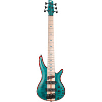 Ibanez SR1426BCGL 6-String Electric Bass Guitar in Caribbean Green Low Gloss