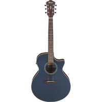 Ibanez AE100DBF AC/EL Guitar in Dark Tide Blue Flat