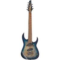 Ibanez RGMS7PB 7-String Multiscale Electric Guitar in Cosmic Blue Star Burst