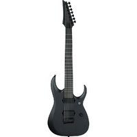 Ibanez RGDRB71 Iron Label Series 7-String Electric Guitar in Black Flat