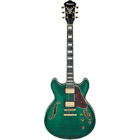 Ibanez AS93FM Artcore Series Electric Guitar in Transparent Moss Green