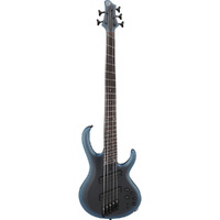 Ibanez BTB605MS Multi-Scale 5-String Electric Bass Guitar in Midnight Arctic Ocean Matte