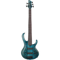 Ibanez BTB945 5-String Electric Bass Guitar in Cosmic Blue Low Gloss