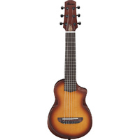 Ibanez AUP10N AC/EL Guitalele in Open Pore Light Brown Sunburst