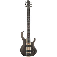 Ibanez BTB606 6-String Electric Bass Guitar in Transparent Gray Flat