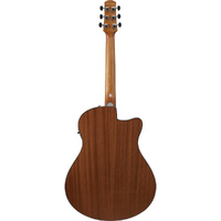 Ibanez AAM50LCE Advanced Acoustic Series Left-Handed AC/EL Guitar in Open Pore Light Brown Sunburst