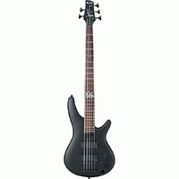 Ibanez K5BKF "Fieldy" Signature 5-String Electric Bass Guitar in Black Flat