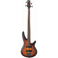 Ibanez SRF700BBF Fretless Electric Bass Guitar in Brown Burst Flat