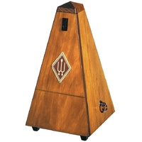 Wittner 810 Series Solid Wood Metronome with Bell in Mat Silk Walnut Finish