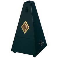 Wittner 810 Series Solid Wood Metronome with Bell in Mat Silk Black Finish