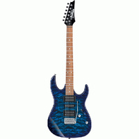 Ibanez RX70QATBB GIO Series Electric Guitar in Transparent Blue Burst