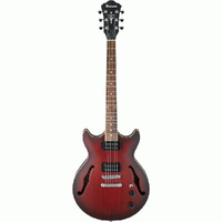 Ibanez AM53SRF Artcore Series Electric Guitar in Sunburst Red Flat