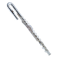 J.Michael FLU450S Flute (C) with 2-Head Joints in Silver Plated Finish