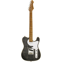 Aria 615-MK2 Nashville Electric Guitar in Black Diamond Gloss Finish