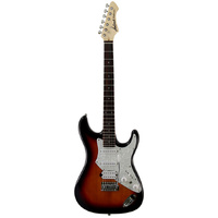 Aria 714-STD Series Electric Guitar in 3-Tone Sunburst