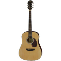 Aria ADW-01 Series Dreadnought Acoustic Guitar in Natural Matte Finish