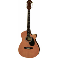 Aria AFN-15 Prodigy Series AC/EL Folk Body Guitar with Cutaway in Matte Natural