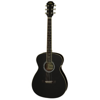 Aria AFN-15 Prodigy Series AC/EL Folk Body Guitar in Black