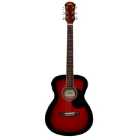 Aria AFN-15 Prodigy Series AC/EL Folk Body Guitar in Brown Sunburst