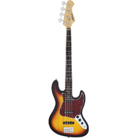 Aria STB-JB/TT Series Electric Bass Guitar in 3-Tone Sunburst