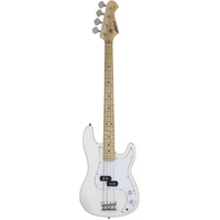 Aria STB-PB/M Series Electric Bass Guitar in White