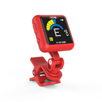 Aroma AT102RD Rechargeable Chromatic Clip-on Tuner Red