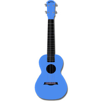 Kealoha Concert Ukulele in Plain Blue with Blue ABS Resin Body