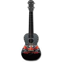 Kealoha "Starstruck" Design Concert Ukulele with Black ABS Resin Body