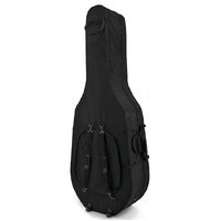 Ernst Keller 4/4 Size Hard-Foam Double Bass Case with Wheels in Black