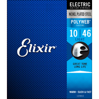 Elixir 12050 Polyweb Nickel Plated Steel Electric Guitar Strings Light (10-46)