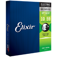 Elixir 19074 Optiweb Nickel Plated Steel Electric Guitar Strings 7-String Light/Heavy (10-59)