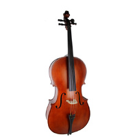 Ernst Keller CB295E Series 3/4 Size Cello Outfit in Antique Semi-Matte Finish