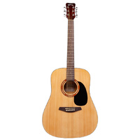 Kohala KG100 Series Dreadnought Acoustic Guitar in Natural Finish