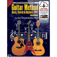 Progressive Guitar Method Notes, Chords & Rhythms Book/Online Video & Audio