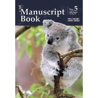 Progressive Manuscript Book 5 Pad A4 Size. 100-Pages/12 Stave 